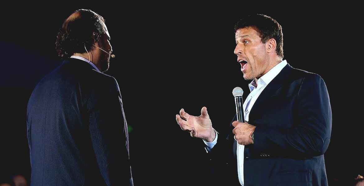 Tony Robbins coaching Marc Benioff