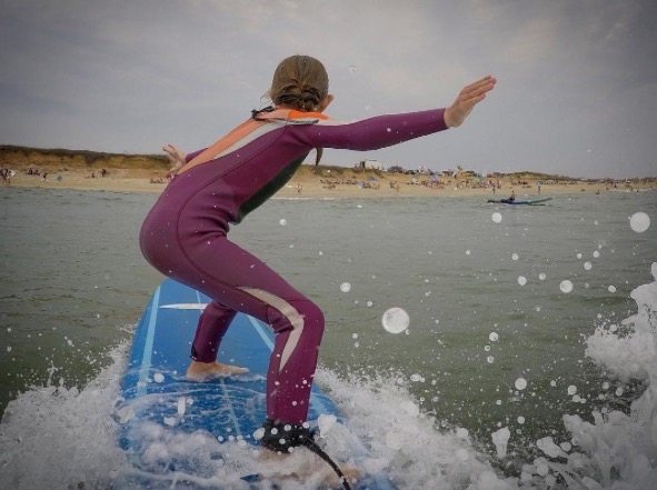 sharing more than selling girl surfing