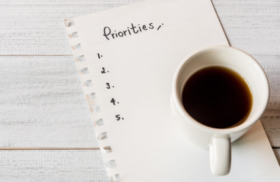 determine your priorities to develop time management skills