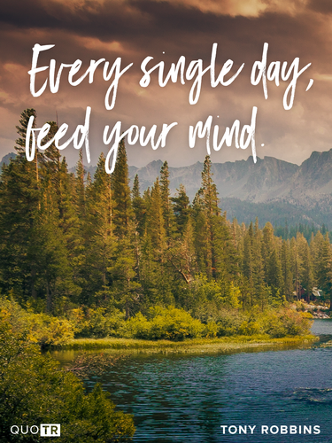 every single day feed your mind